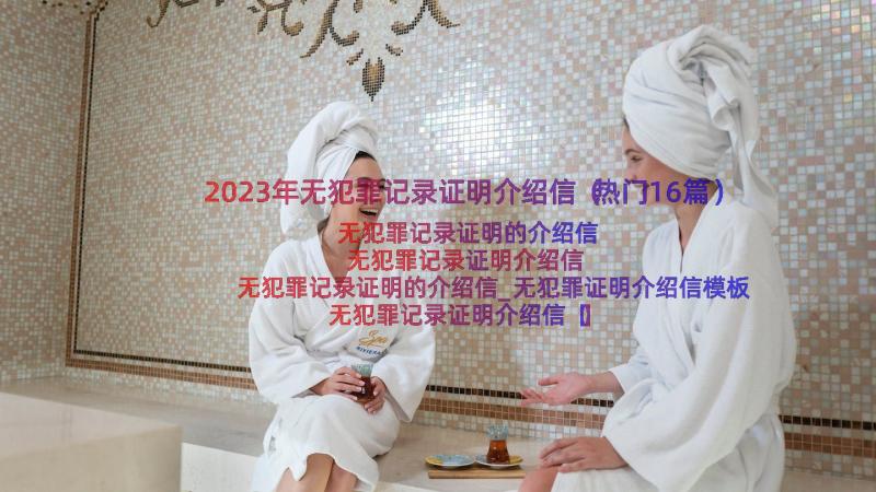 2023年无犯罪记录证明介绍信（热门16篇）