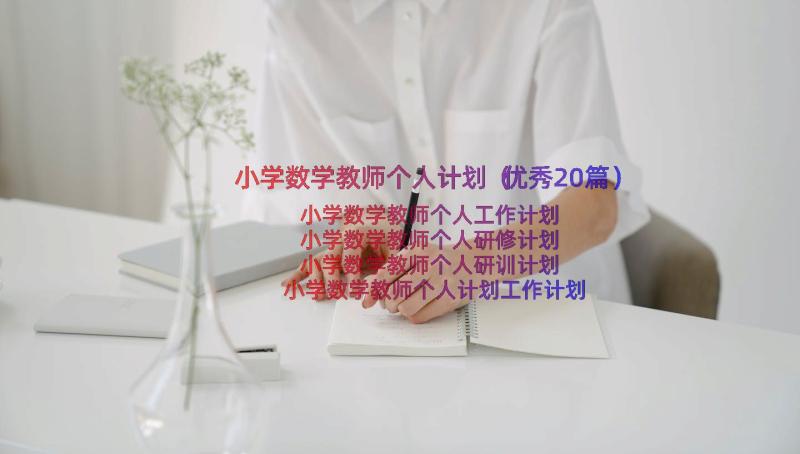 小学数学教师个人计划（优秀20篇）