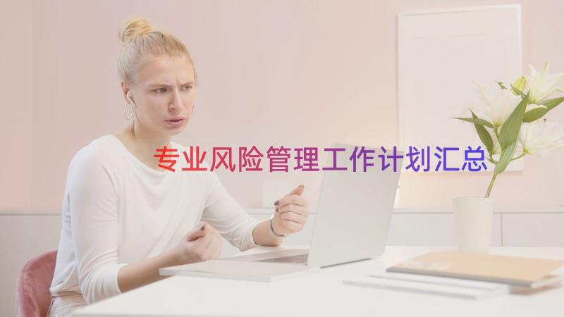 专业风险管理工作计划（汇总17篇）