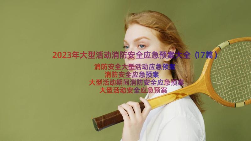 2023年大型活动消防安全应急预案大全（17篇）