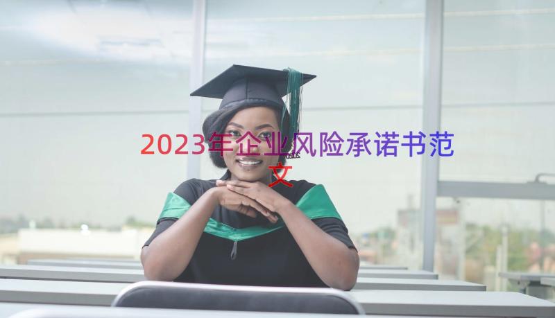 2023年企业风险承诺书范文（14篇）