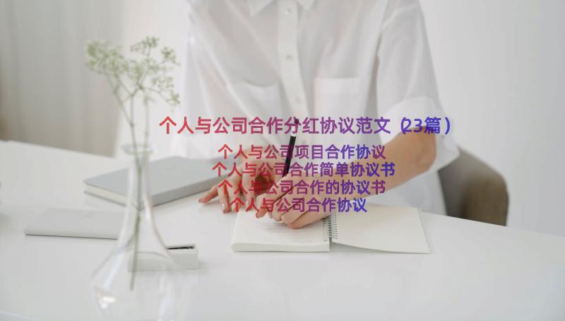 个人与公司合作分红协议范文（23篇）