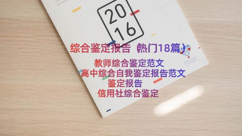 综合鉴定报告（热门18篇）