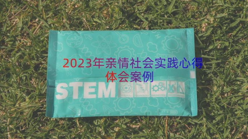 2023年亲情社会实践心得体会（案例18篇）