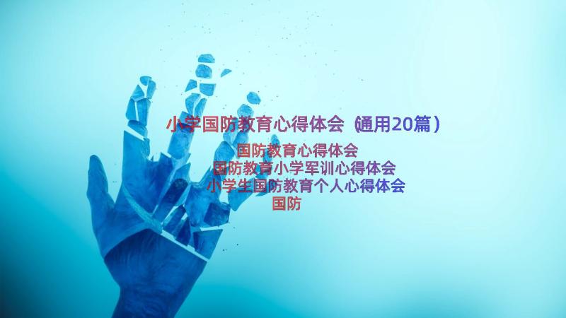 小学国防教育心得体会（通用20篇）