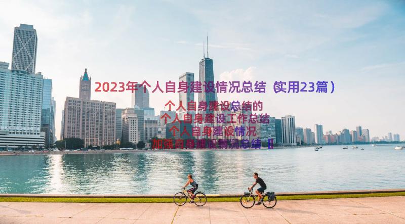 2023年个人自身建设情况总结（实用23篇）