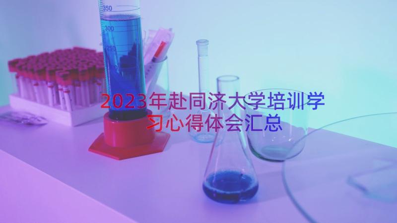 2023年赴同济大学培训学习心得体会（汇总17篇）