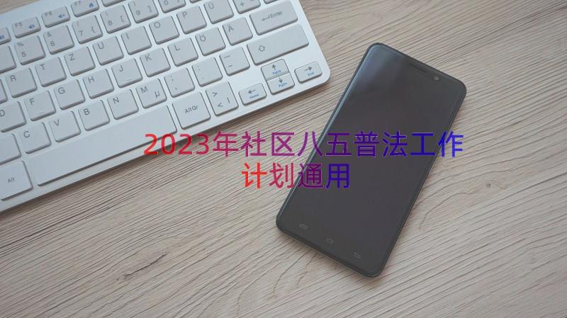 2023年社区八五普法工作计划（通用16篇）