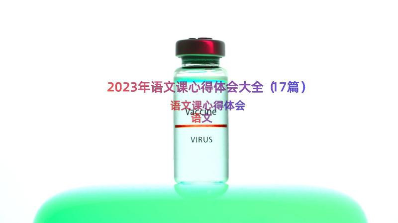 2023年语文课心得体会大全（17篇）