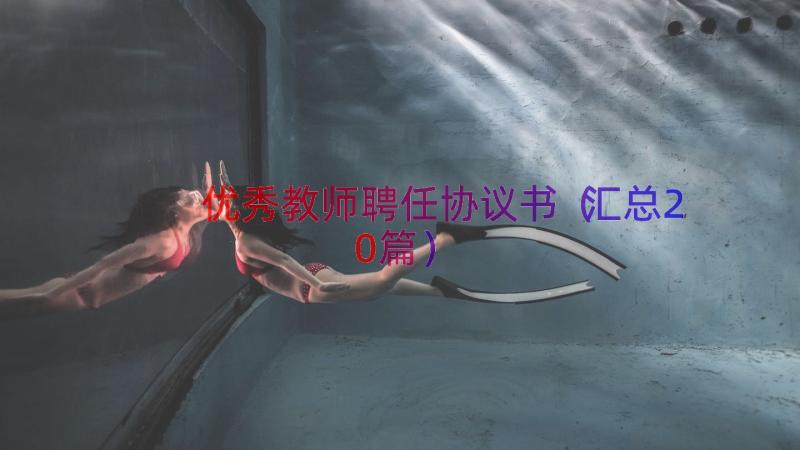 优秀教师聘任协议书（汇总20篇）