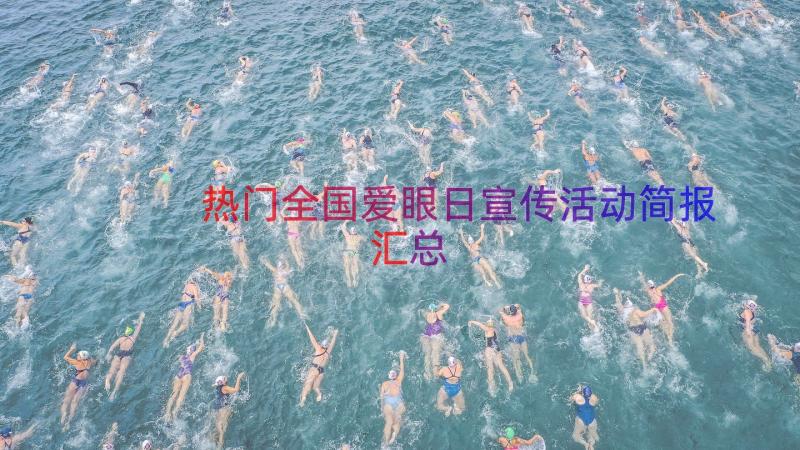 热门全国爱眼日宣传活动简报（汇总12篇）