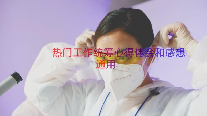 热门工作统筹心得体会和感想（通用20篇）