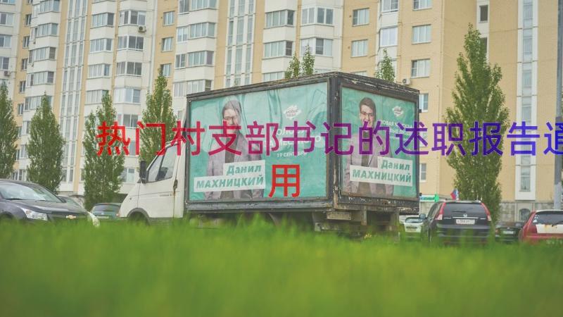 热门村支部书记的述职报告（通用13篇）