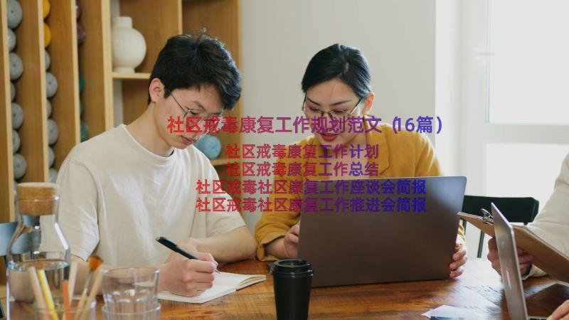 社区戒毒康复工作规划范文（16篇）