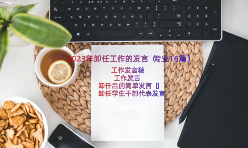 2023年卸任工作的发言（专业16篇）