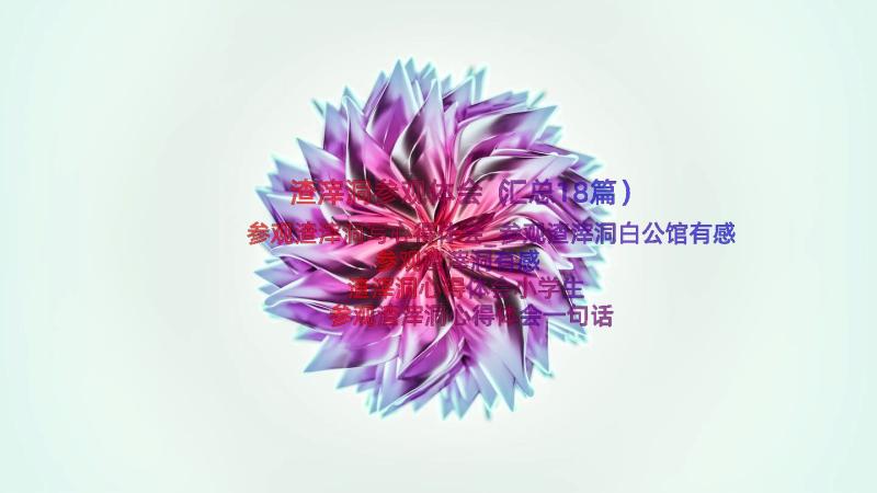 渣滓洞参观体会（汇总18篇）