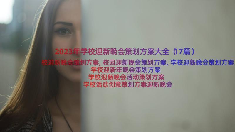 2023年学校迎新晚会策划方案大全（17篇）