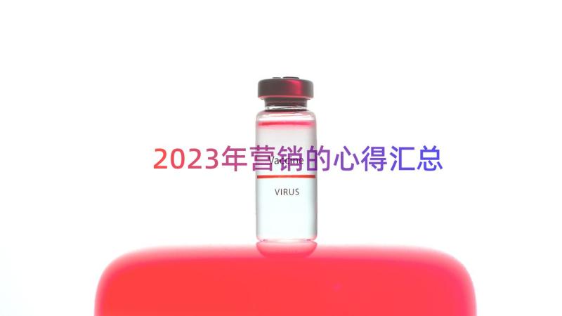 2023年营销的心得（汇总13篇）