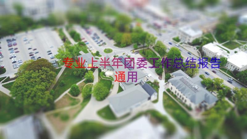 专业上半年团委工作总结报告（通用16篇）