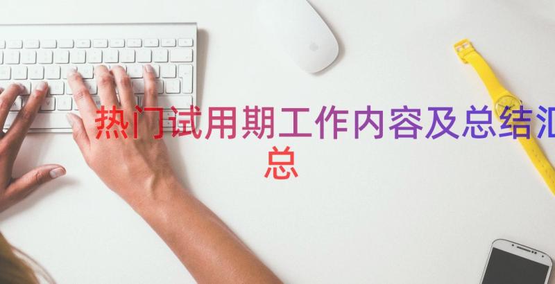 热门试用期工作内容及总结（汇总14篇）