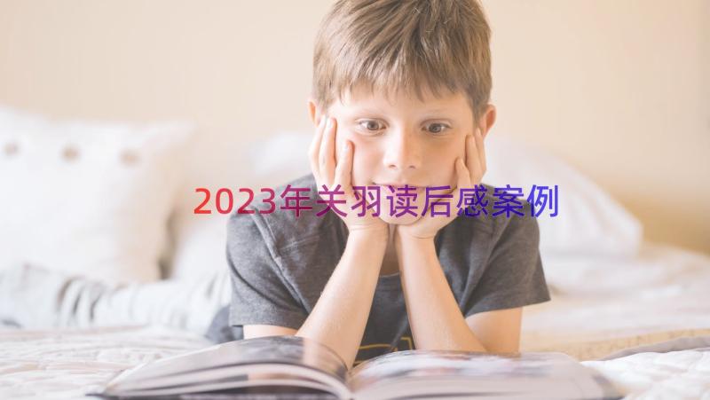 2023年关羽读后感（案例17篇）