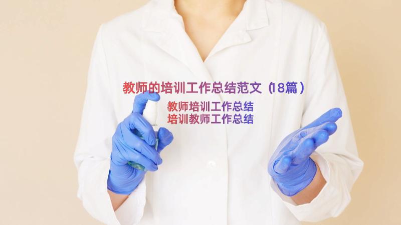 教师的培训工作总结范文（18篇）