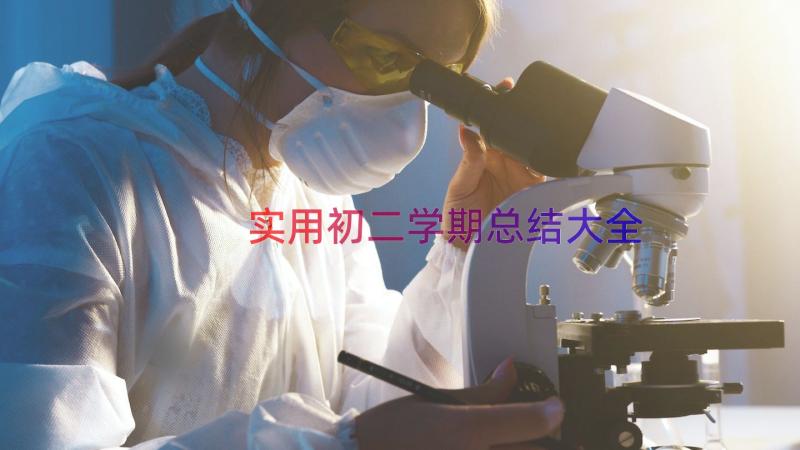 实用初二学期总结大全（20篇）