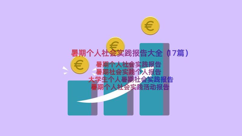 暑期个人社会实践报告大全（17篇）