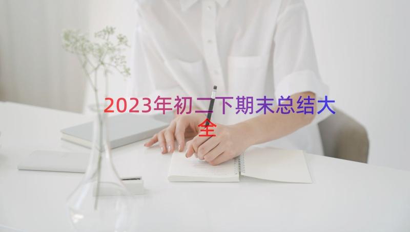 2023年初二下期末总结大全（18篇）