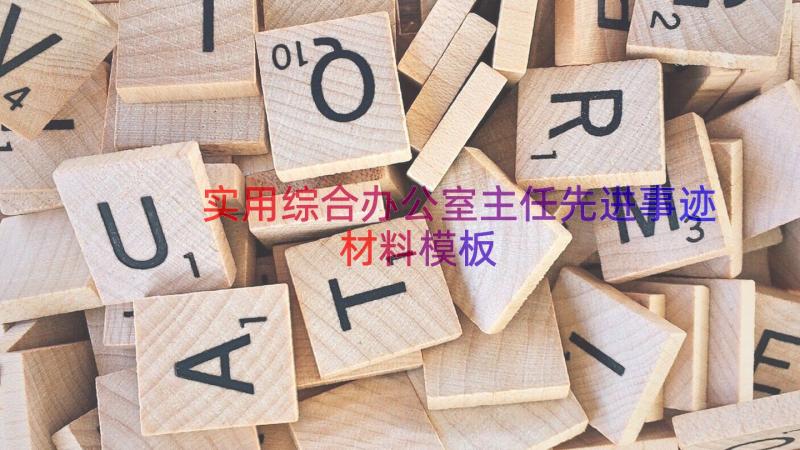 实用综合办公室主任先进事迹材料（模板16篇）