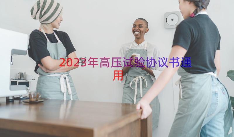 2023年高压试验协议书（通用15篇）