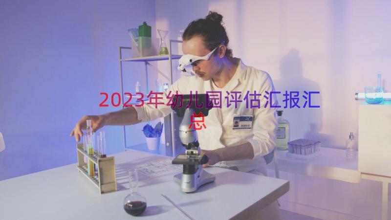 2023年幼儿园评估汇报（汇总17篇）