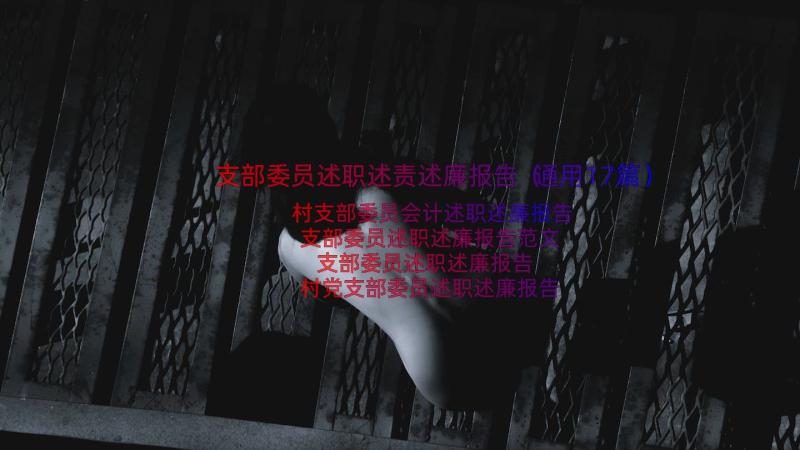 支部委员述职述责述廉报告（通用17篇）