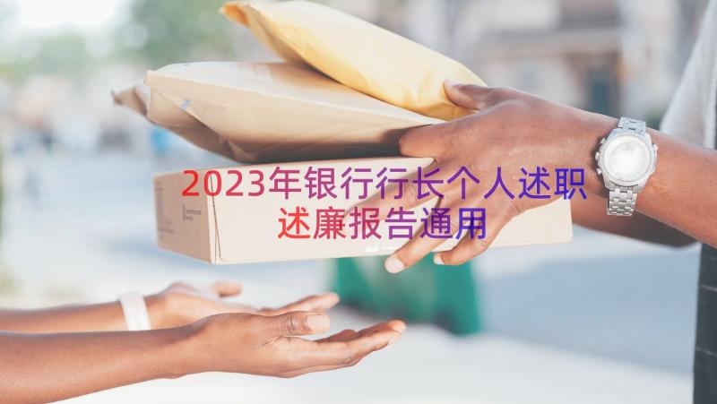 2023年银行行长个人述职述廉报告（通用16篇）