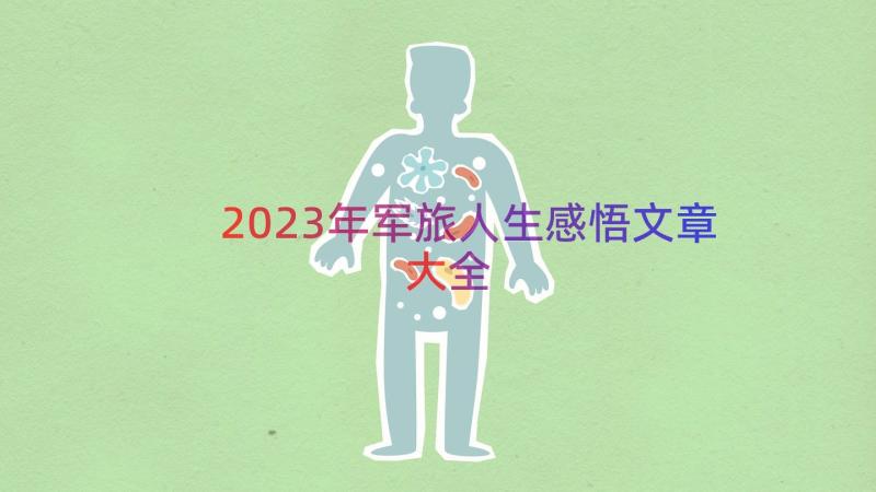 2023年军旅人生感悟文章大全（16篇）