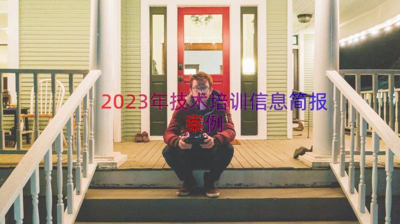 2023年技术培训信息简报（案例17篇）