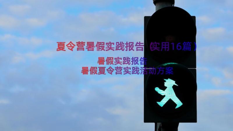 夏令营暑假实践报告（实用16篇）