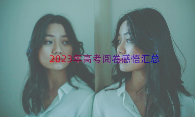 2023年高考阅卷感悟（汇总14篇）