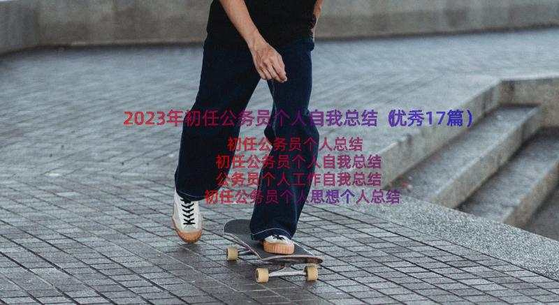 2023年初任公务员个人自我总结（优秀17篇）