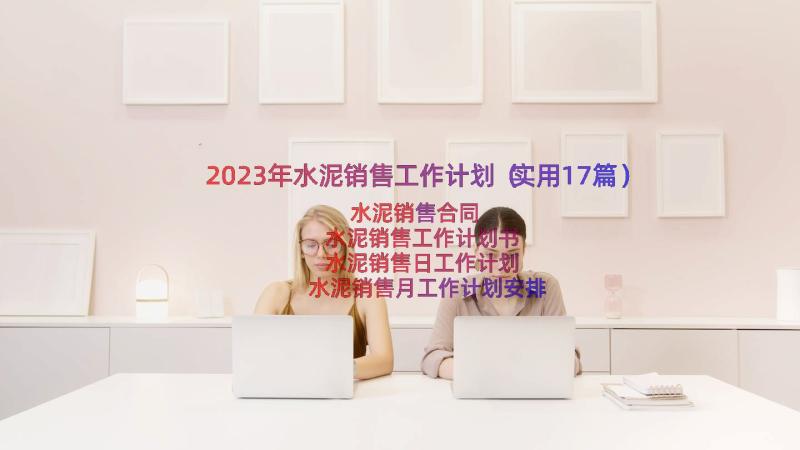 2023年水泥销售工作计划（实用17篇）