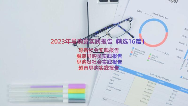 2023年导购员实践报告（精选16篇）