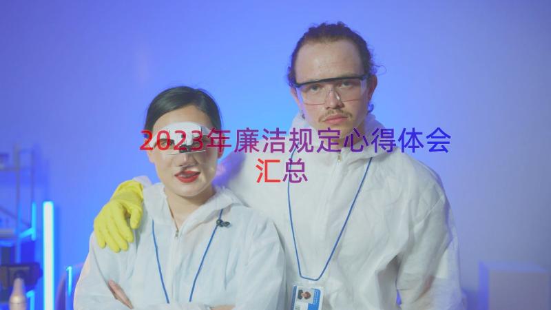 2023年廉洁规定心得体会（汇总12篇）