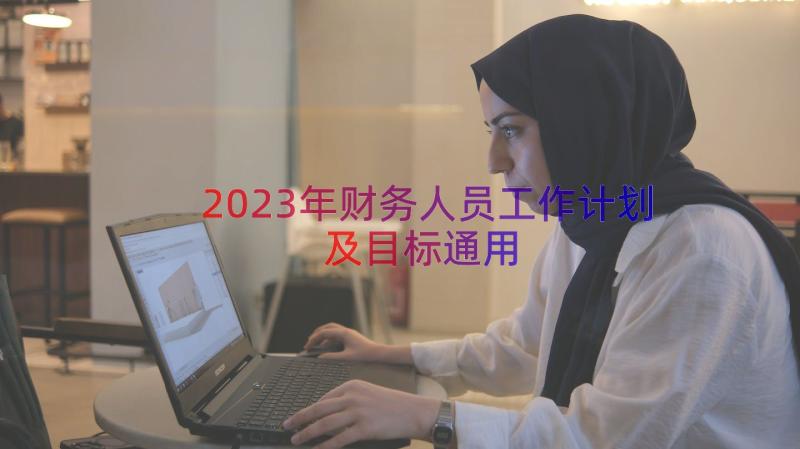 2023年财务人员工作计划及目标（通用18篇）