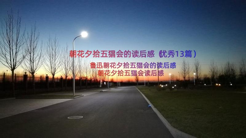 朝花夕拾五猖会的读后感（优秀13篇）