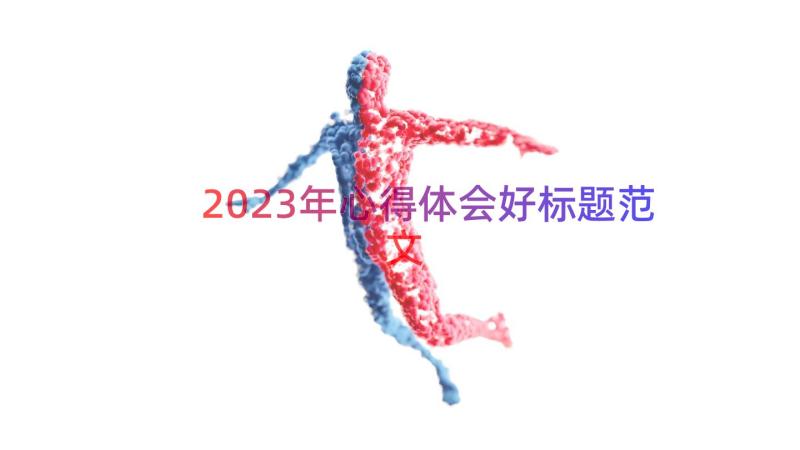 2023年心得体会好标题范文（16篇）