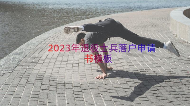 2023年退役士兵落户申请书（模板16篇）