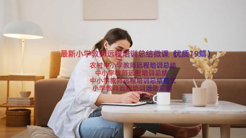 最新小学教师远程培训总结微课（优质19篇）