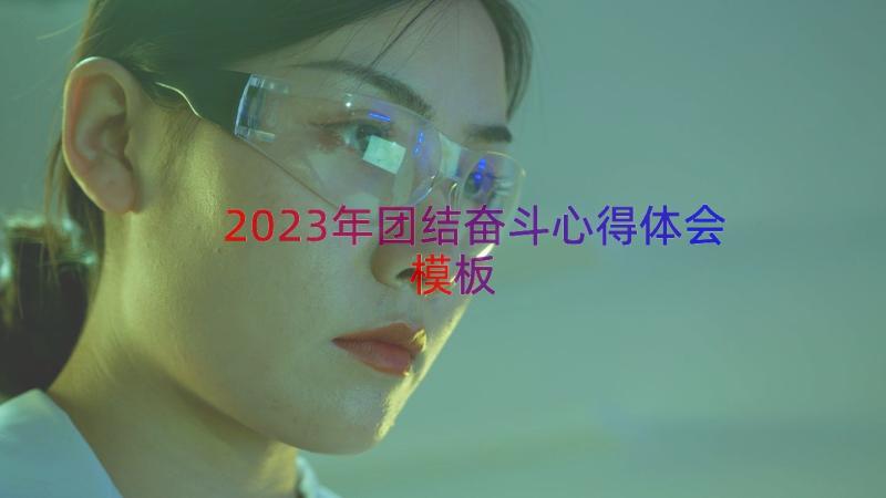 2023年团结奋斗心得体会（模板13篇）