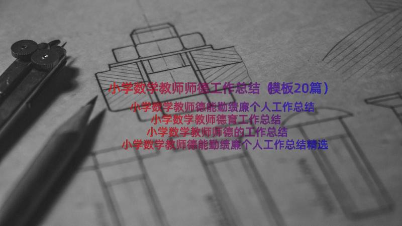 小学数学教师师德工作总结（模板20篇）