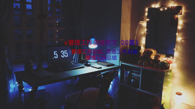 s管理工作总结范文（20篇）